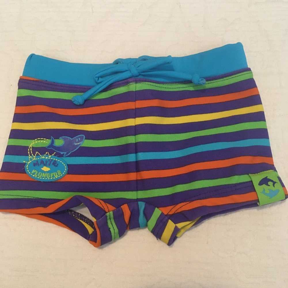 6m (6/$20) Striped Swim Trunks by Clement